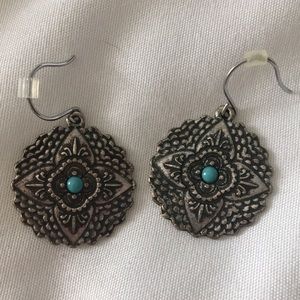 Vintage mandala earrings